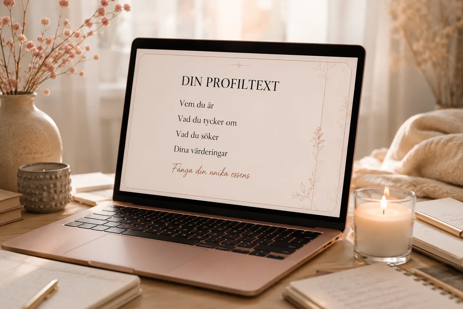 Personligt formulerad profiltext